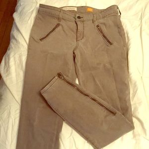 Anthropologie: Pilcro moto side zip pants sz 29